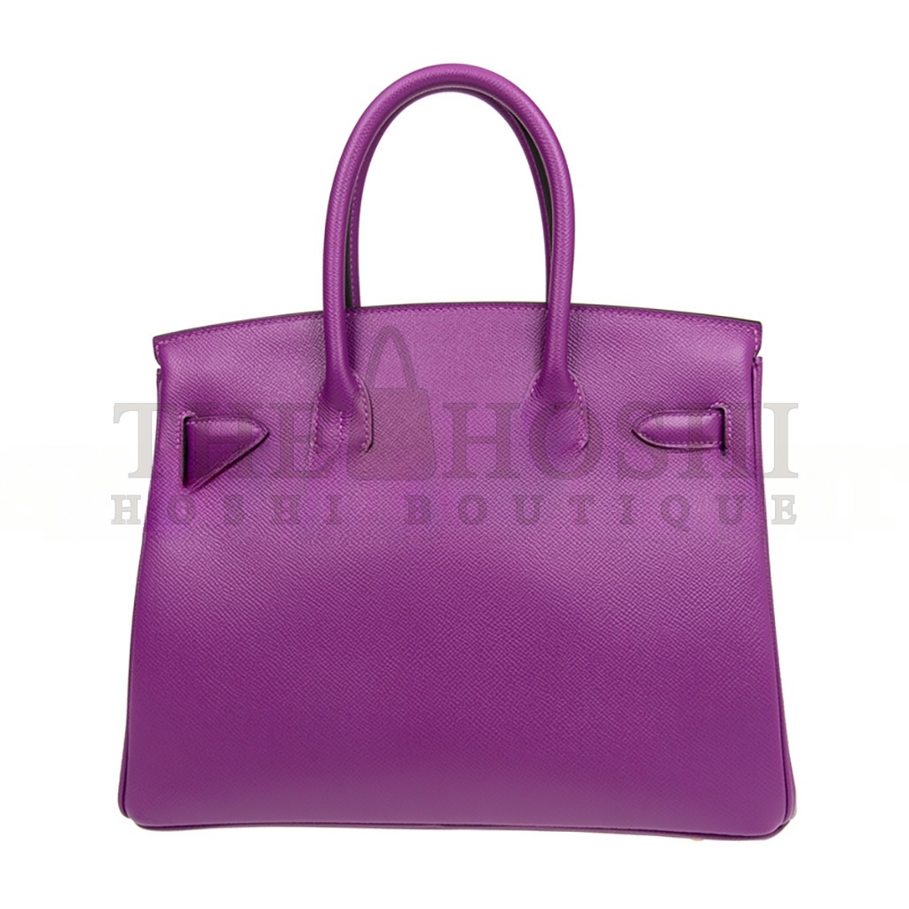 H**me5 BIRKIN 30 TOGO LEATHER ANEMONE PURPLE GOLD BUCKLE BAG BK30P9EPGP (30*23*15cm) Master Quality
